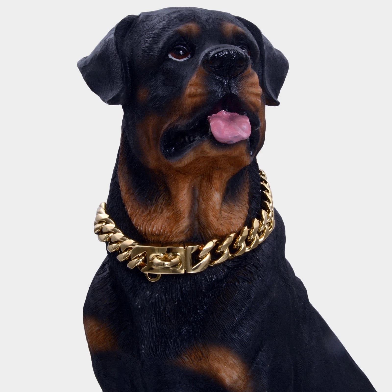 Luxury 316 Stainless Steel Gold Cuban Link Dog Chain Collar Pet Necklace 10"-26"
Opens in a new wind