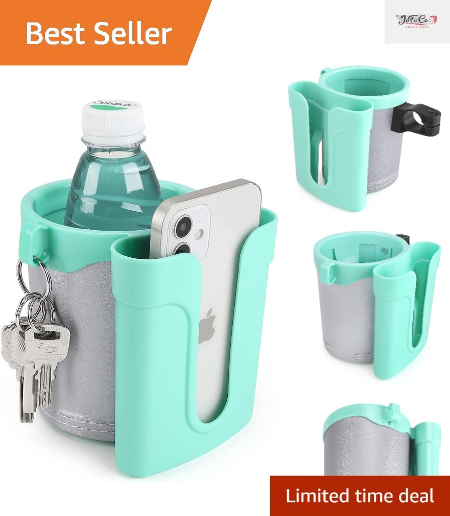 Versatile 3-in-1 Drink Holder for Bikes, Scooters & Motorcyc