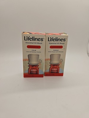 Lifelines Essential Oil Blend 2 Pk- FOCUS Spice Rush .25 oz-New