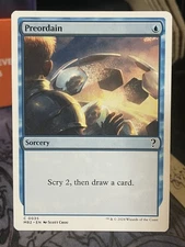 Preordain White Border #35 Mystery Booster 2 MTG Magic Card