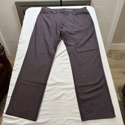 Perry Ellis Slim Fit Stretch  5 Pocket Men s Jeans Dark Maroon Wash Size 38x30