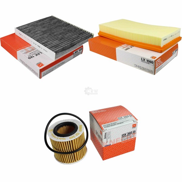 Mahle / Knecht Innenraumfilter LAK 120 Luftfilter LX 1080 ÖLfilter OX 360D-image
