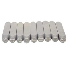 Utoolmart Number Metal Stamp Set,1/2" 12.5mm,Digital 0 to 9,Wood Leather Stee...