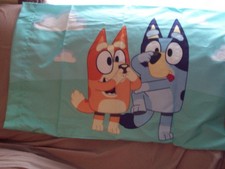 BLuey  Bingo Toddler Pillowcase Standard Reversable 20 X 30
