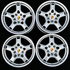 4 x Porsche Carrera 2 4 4S 911-997 19" Lobster Claw Alloy Wheels Centre Caps