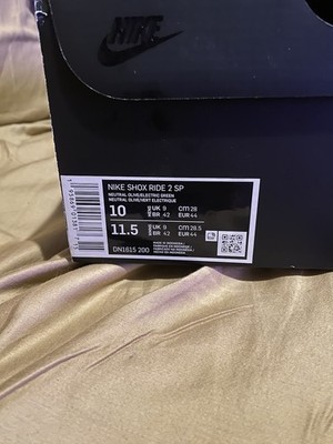 Nike Shox Ride 2 SP Supreme Olive Size 10