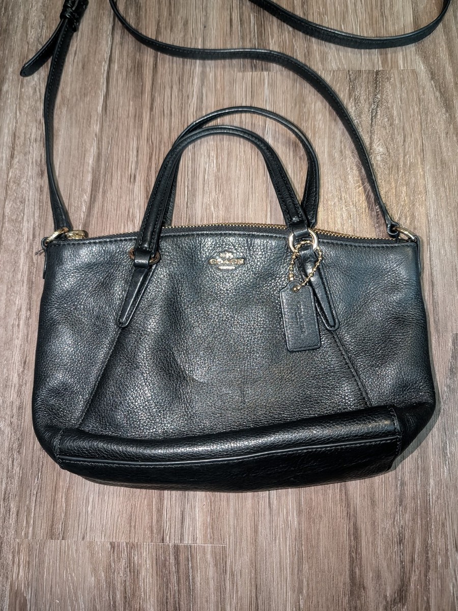 Coach F57563 Mini Kelsey Satchel In Pebble Leather Strawberry