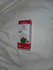 Holiday Time 50 Clear Mini Lights Green Wire Indoor 16.5 FT New