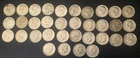 Lot of 34 Kennedy Half Dollars 40% Silver 1967