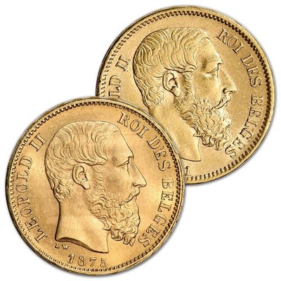 Belgium Gold 20 Francs .1867 oz - Avg Circ - Random Date