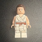 LEGO Star Wars Rey Minifigure The Rise of Skywalker White Robe Brown Hair Figure