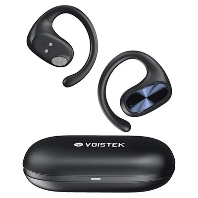 VOISTEK Kabellos Open Ear Ohrhörer mit Ohrbügel 3D Sound TWS Bluetooth Sportkopfhörer