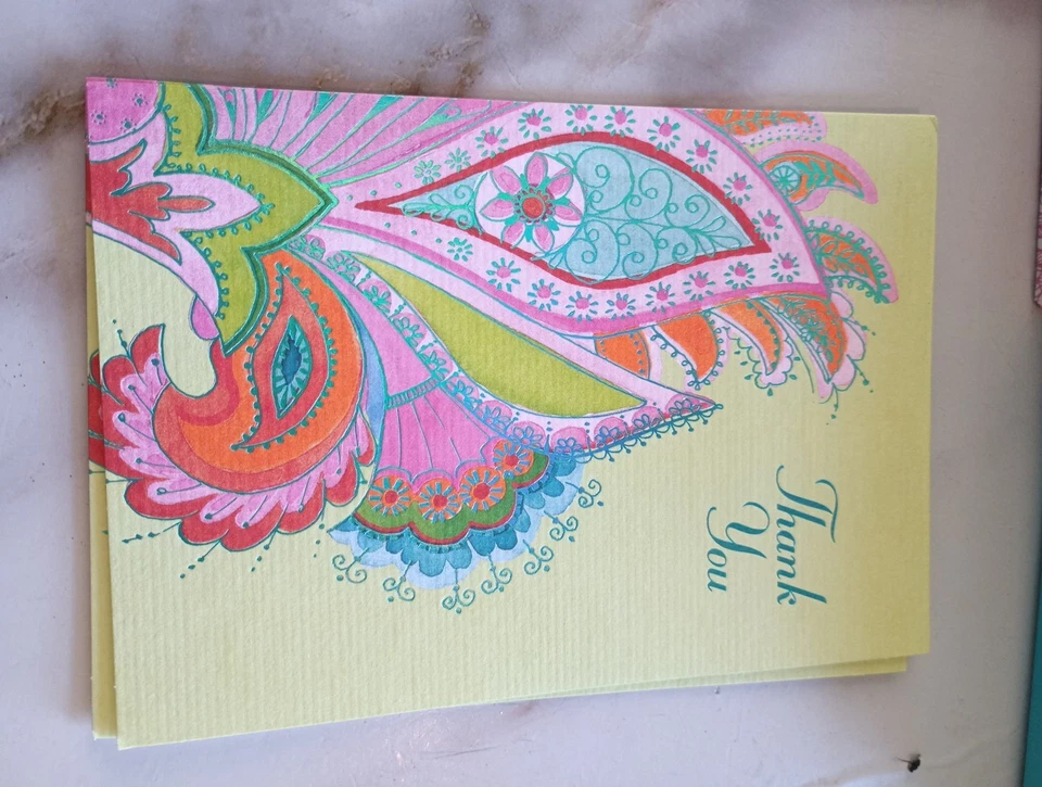 Lote de 18 tarjetas de papiro vintage con sobres Foto 2 de 4