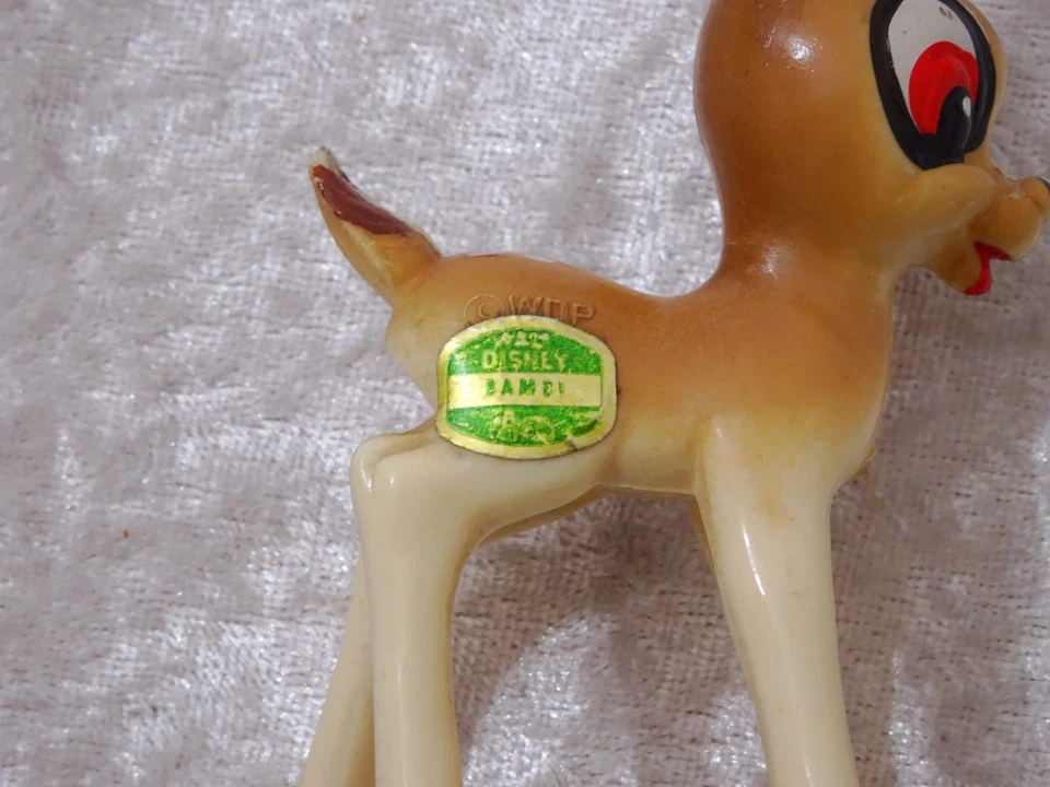 sSLWmg - Disney Design Figur Bambi Reh - Kunststoff - Vintage - 9 cm - Bild 4 von 4