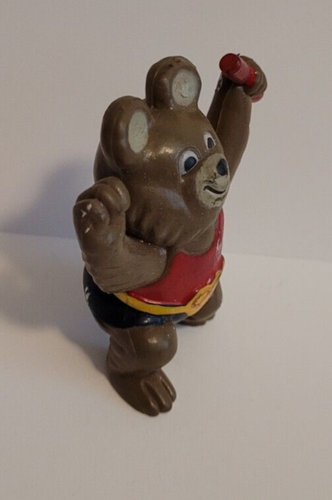 MOSKAU OLYMPISCHE MASKOTTCHEN Souvenir 1980 MISHA der BÄR Spur PVC FIGUR Hongkong - Bild 2 von 6