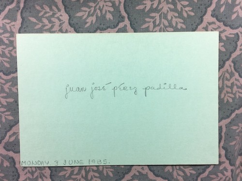 Juan José Pérez Padilla - MEXICAN CINEMA - Dueña de la noche - Autographed 1985 - Picture 2 of 2