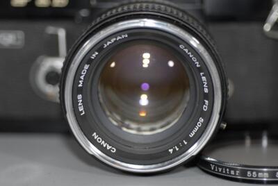Canon FTb QL ／FD 50mm F1.4 Near Mint ] Canon FTb-N QL Black SLR Camera FD 50mm F/1.4 S.S.C