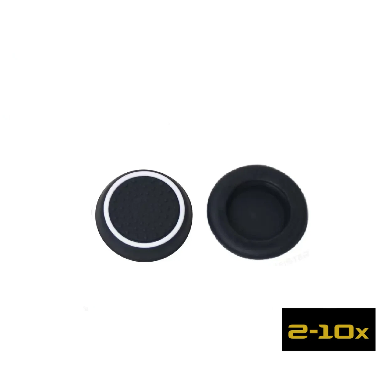 PS4 Thumb Grips 4 Pack Controller Rubber Caps Dot Pimple Nero - Foto 3