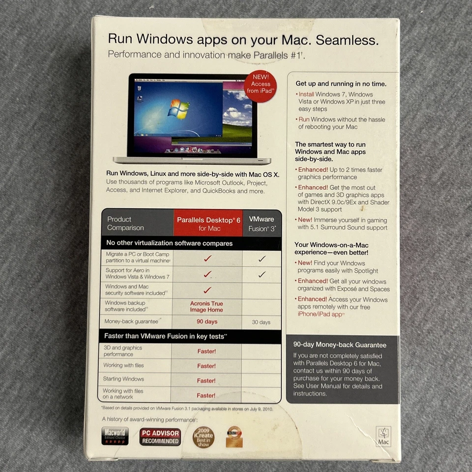 Parallels Desktop 6 for Mac Run Windows Applications Open Bad Box. - Image 2 of 3