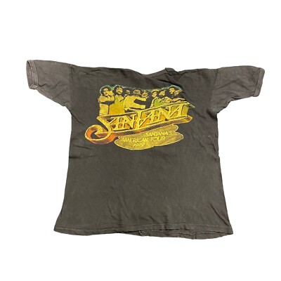 Vintage 70's Carlos Santana Tour Single Stitched Shirt Sz L