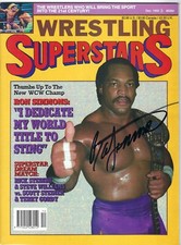 BD69  Ron Simmons Signed  Wrestling Magazine  w/COA * PLEASE READ *