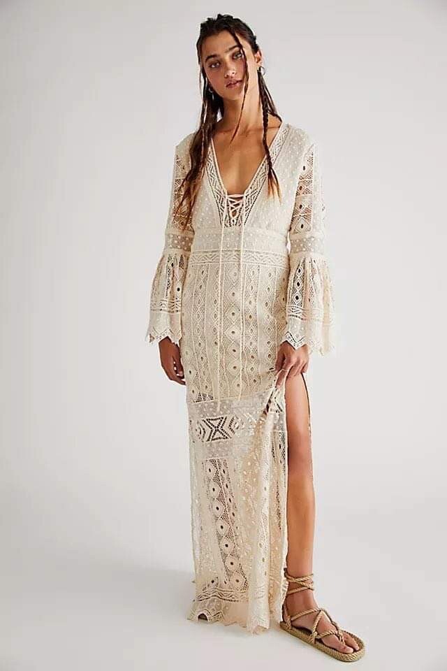 Free People Jen's Pirate Booty Chaouen Maxi Dress Size XS. $350 | eBay