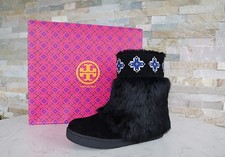 Tory Burch 36,5 US 6 Pelo Stivaletti Inverno Scarpe Stivali Nuovo Origin.