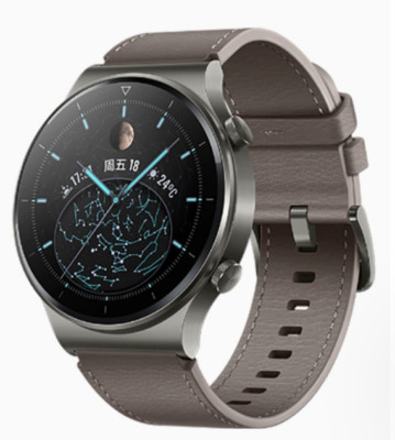 Huawei Watch GT 2 Pro 47mm Titanium Case Night Grey with Black Strap