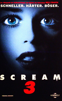 Scream 3  *  KULT ~ Horror * von : WES   CRAVEN  *  originale   ERSTAUFLAGE  !!!