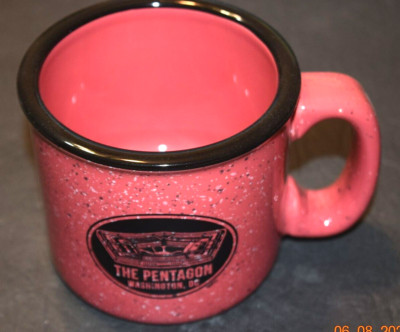 ''THE PENTAGON - Washington DC,'' M-WARE Red and Black, Coffee Mug, Brand New