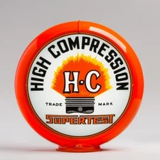 Supertest HC Gas Pump Globe 13.5" in Orange Plastic Body (G246)