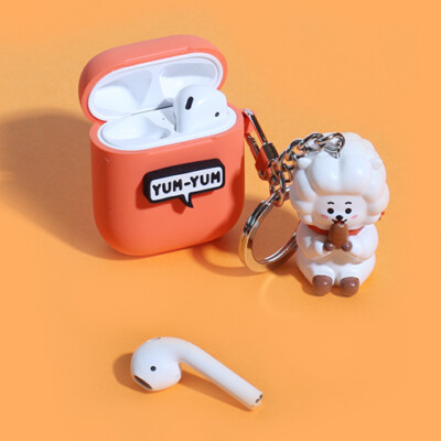 BTS BT21 Official Authentic RJ Figure Key Chain AirPods Case B