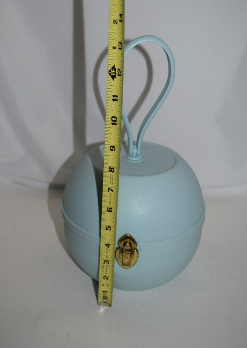 VINTAGE BLUE LA RONDE BY JET SET WIG CARRYING CASE HARD  display picture 3