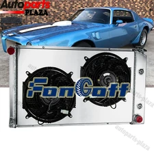 3 Row Radiator+Shroud Fan Fit 1970-81 Pontiac Firebird Trans Am Formula V8 5.0L