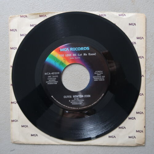 OLIVA NEWTON-JOHN BROTHERLY LOVE/IF YOU LOVE ME VINYL 45 MCA VG 12-124