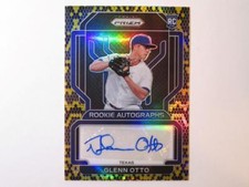 2022 Panini Prizm Glenn Otto Snakeskin Rookie Autographs Card 28/35 Rangers