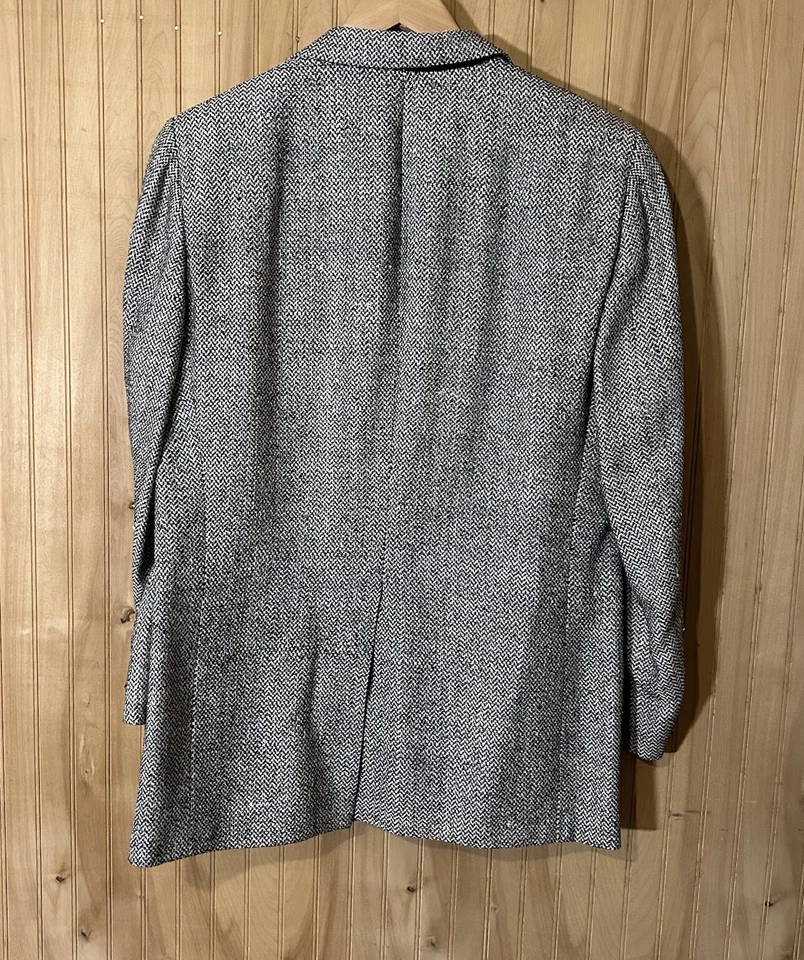 Blazer para hombre Neiman Marcus 39R texturizado 100 % seda abrigo deportivo de negocios Foto 2 de 4