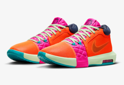 Size 8.5 - Nike LeBron Witness 8 Total Orange Laser Fuchsia for  