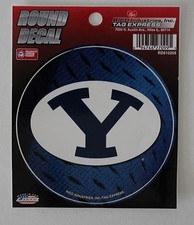 BYU University Y Logo Round Decal Car Window Sticker 4.5" College Dorm