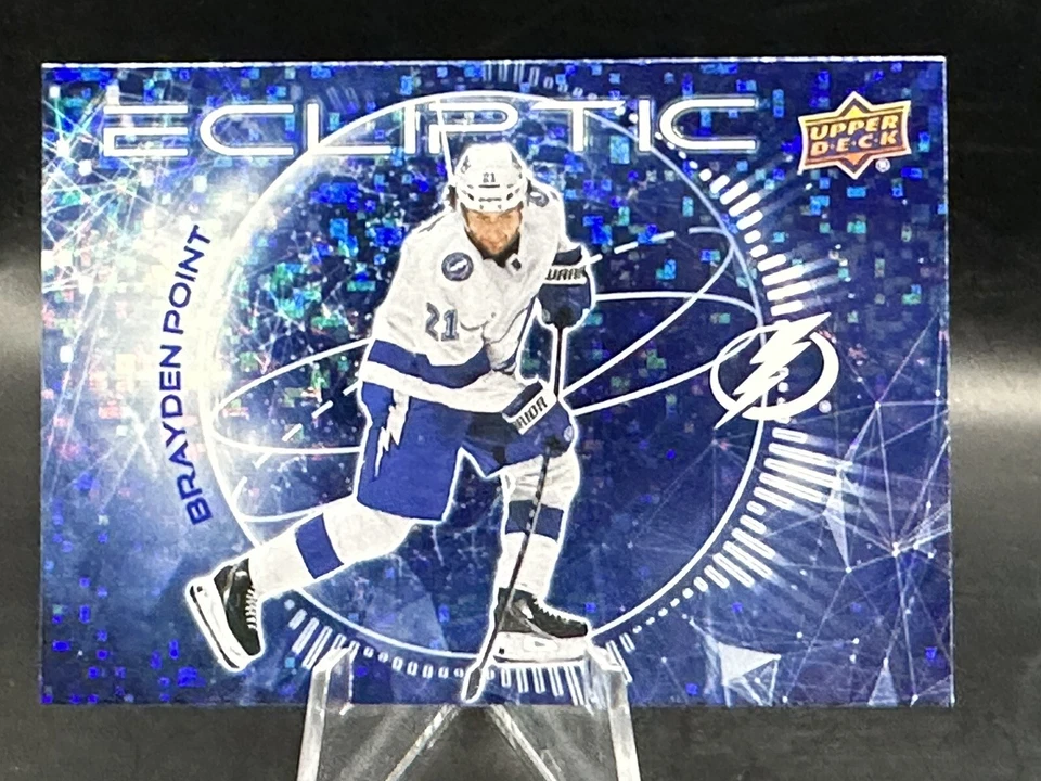 2023-24 Upper Deck Series 2 Ecliptic Sparkle Brayden Point #EC-12 - Lightning SP - Image 2 of 3