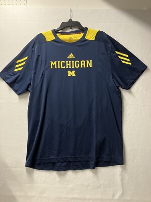 Adidas Climalite Scorch University Of  Michigan Wolverines Shirt Mens Size  XL