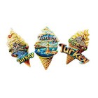 3pcs Turkey Dondurma Fridge Magnet Refrigerator Sticker Decor Resin Souvenir