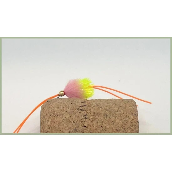 Apps Blob Flies, 6 Per Pack Trout Flies, size 10, Candy / Chartreuse Size 10