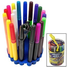 20PC MAGIC PENS AMAZING COLOUR CHANGING PENS SET STENCILS BLOW PEN GIFT SET PENS
