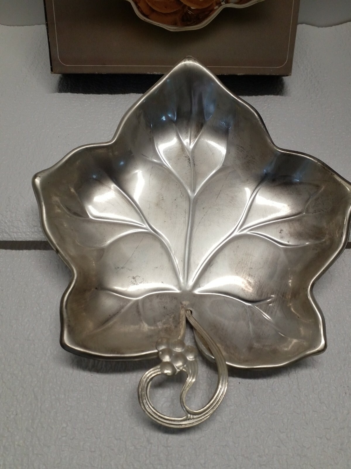 Silver Plated Leaf Tray with Box Hong Kong eBay