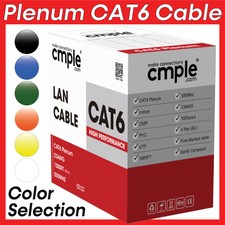 Plenum Cat 6 Ethernet Cable 1000ft Internet C...