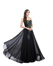 Vicky and Lucas Tulle-Overlay Strapless Gown Style VL7740 Size L 