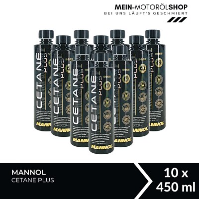 Mannol 9955 Cetane Plus Dieseladditiv Zusatz Reiniger  10x450 ML