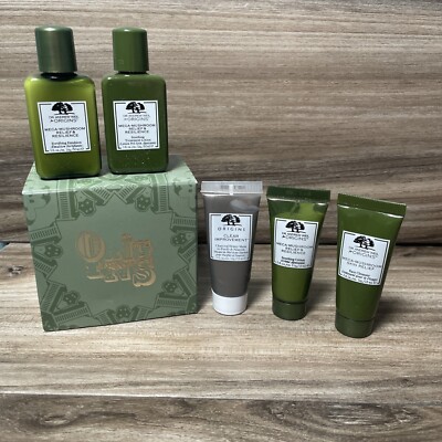 New in Box! Dr Andrew Weil For Origins Mega Mushroom Relief Travel 5 Pieces Set