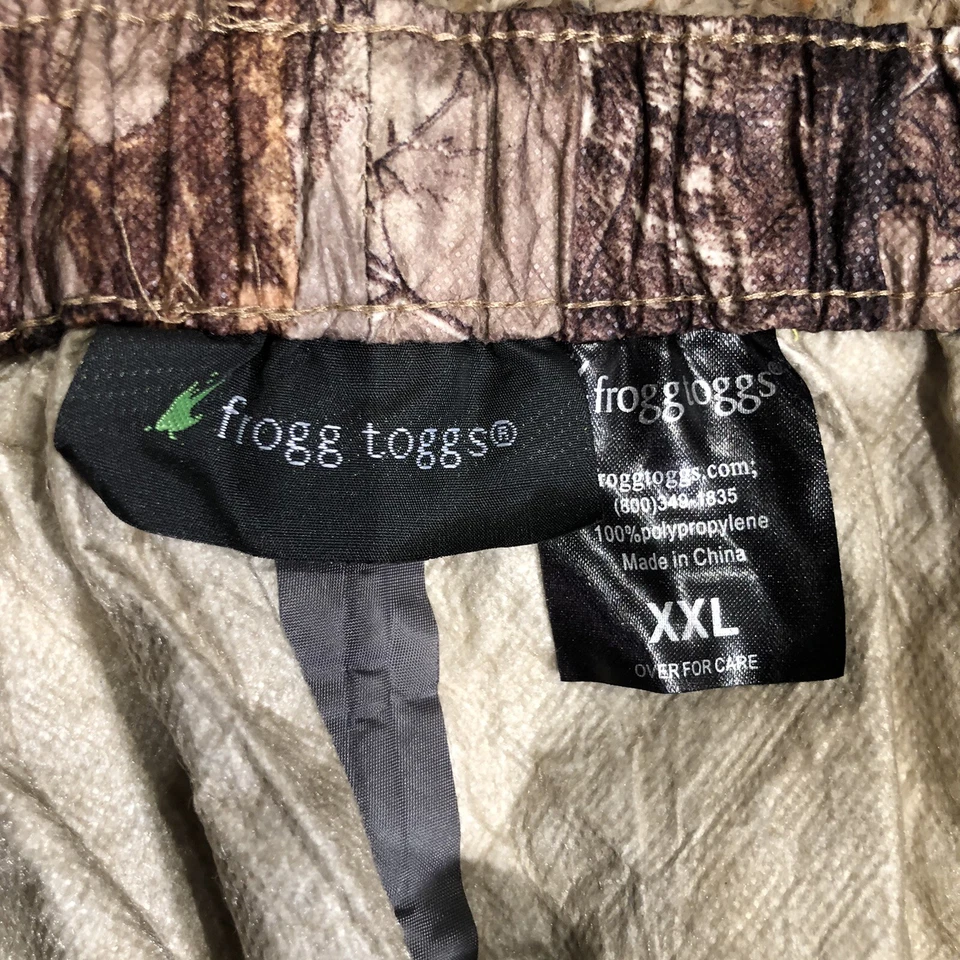 FROGG TOGGS real tree CAMO Rain Pants XXL 100% Polypropylene. - Image 2 of 4